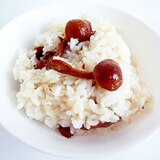 なめこの炊き込みご飯